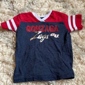 Gonzaga Red White and Blue Tee 3T